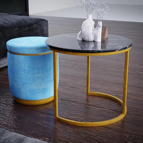 Black_Sky_Metal_&_Wood_Ottoman_For_Home_Decor