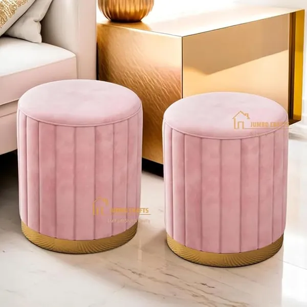 Pink_Wood_Ottoman_For_Home_Decor