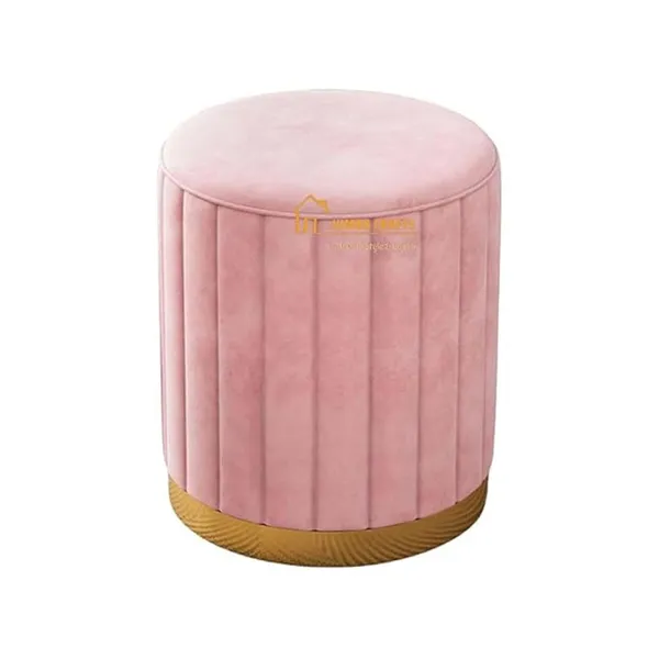 Pink_Wood_Ottoman_For_Home_Decor