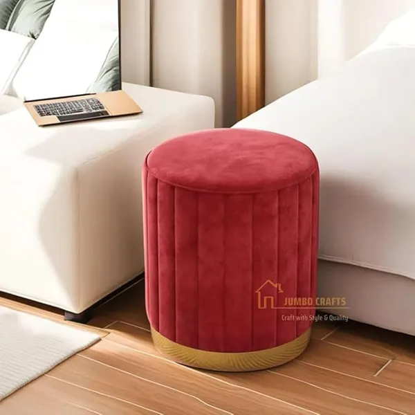 Red_Wood_Ottoman_For_Home_Decor