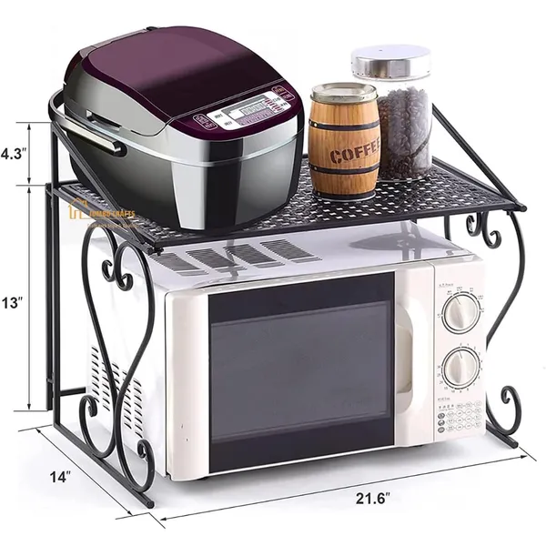 Black_Wood_Oven_Stand_For_Home_Decor