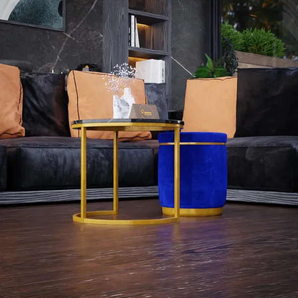 Blue_Metal_&_Wood_Ottoman_For_Home_Decor
