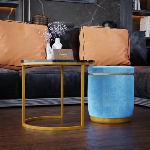 Sky_Metal_&_Wood_Ottoman_For_Home_Decor