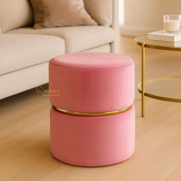 Pink_Wood_Ottoman_For_Home_Decor