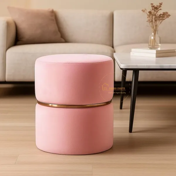 Pink_Wood_Ottoman_For_Home_Decor