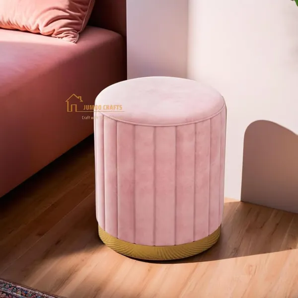 Pink_Wood_Ottoman_For_Home_Decor