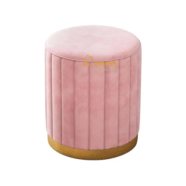 Pink_Wood_Ottoman_For_Home_Decor
