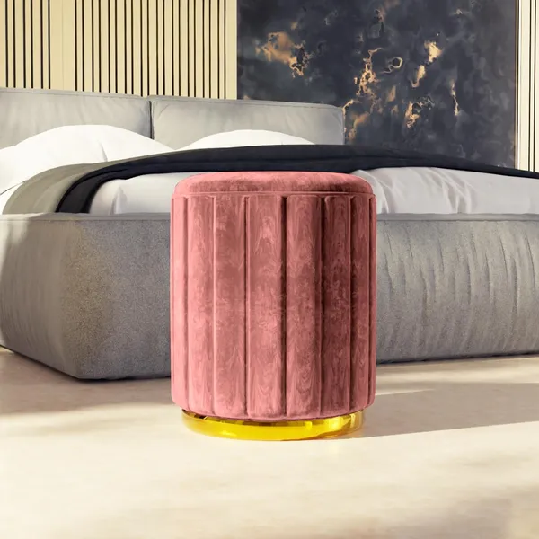 Pink_Wood_Ottoman_For_Home_Decor
