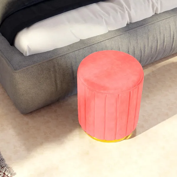 Pink_Wood_Ottoman_For_Home_Decor