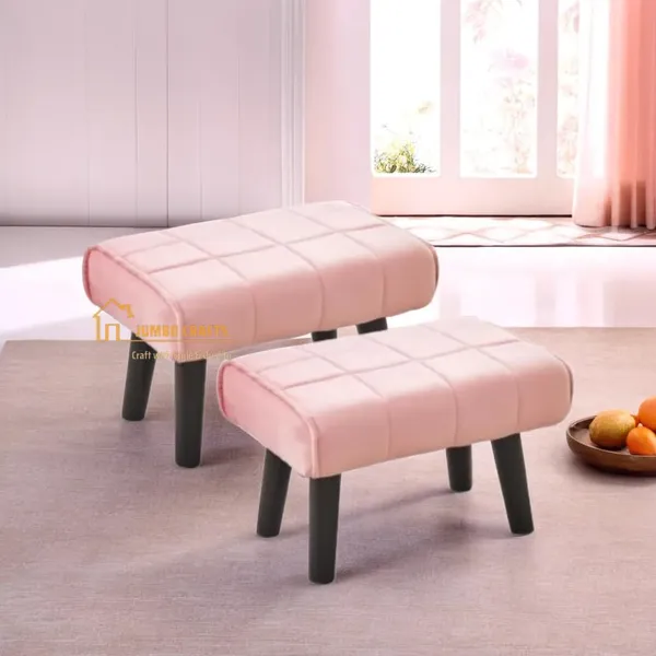 Pink_Wood_Ottoman_For_Home_Decor