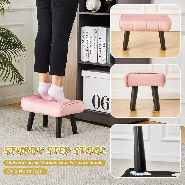 Pink_Wood_Ottoman_For_Home_Decor
