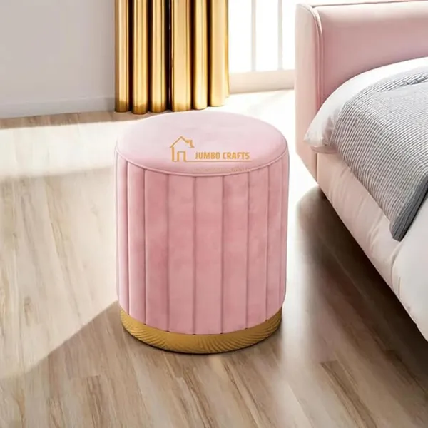 Pink_Wood_Ottoman_For_Home_Decor