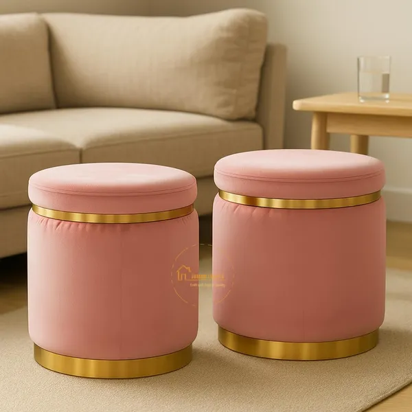 Pink_Wood_Ottoman_For_Home_Decor