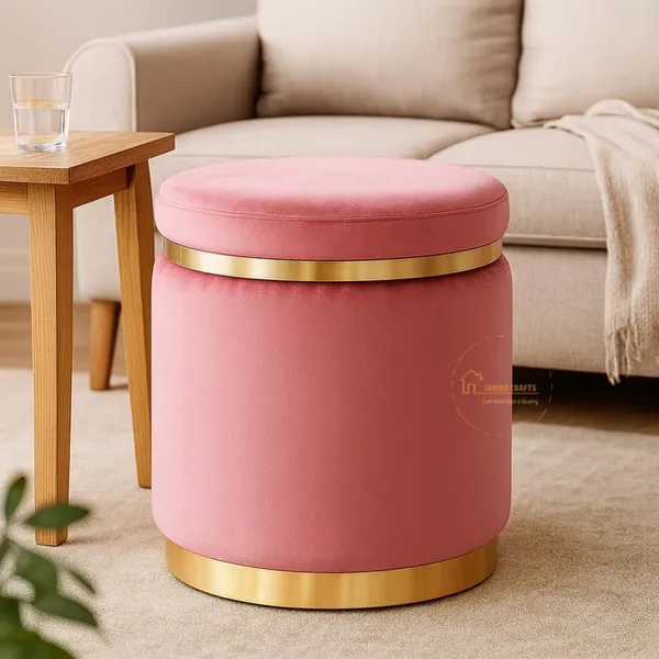 Pink_Wood_Ottoman_For_Home_Decor