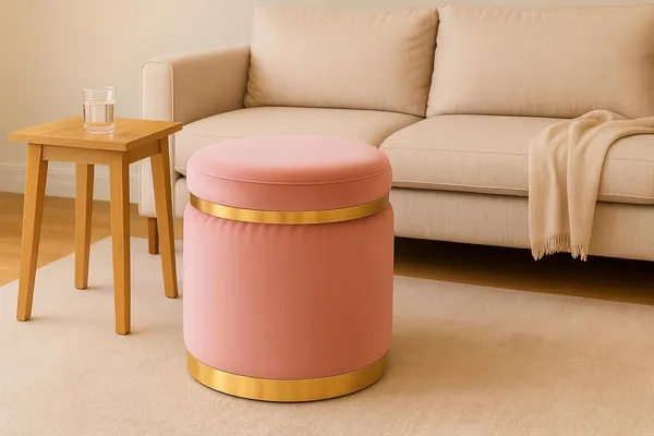 Pink_Wood_Ottoman_For_Home_Decor