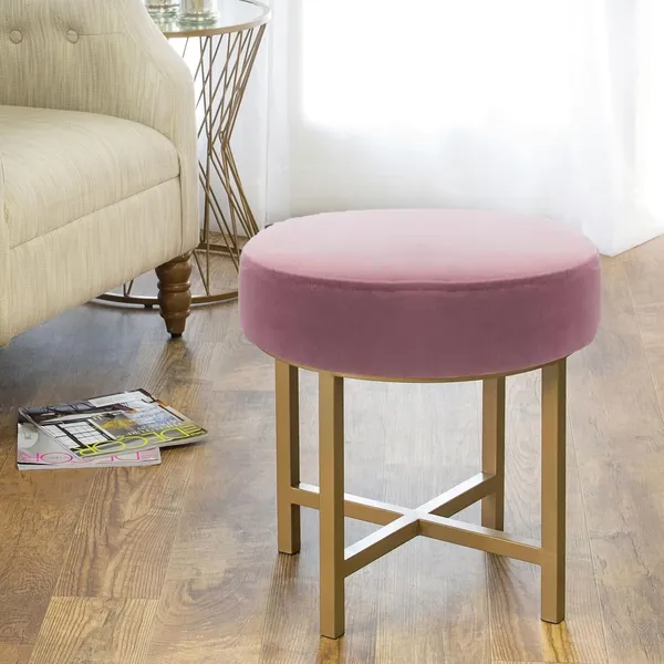 Pink_Wood_Ottoman_For_Home_Decor