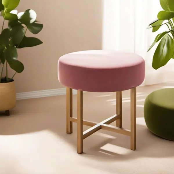 Pink_Wood_Ottoman_For_Home_Decor