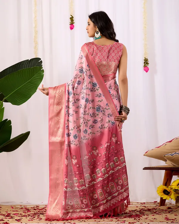 Pink_Lichi_Silk_Premium_&_Elegant_Saree_With_Unstiched_Blouse_For_Women