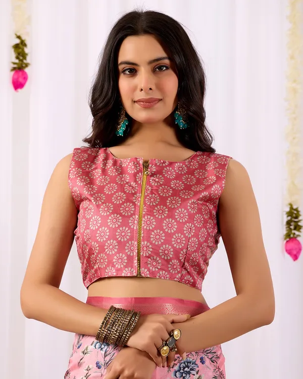 Pink_Lichi_Silk_Premium_&_Elegant_Saree_With_Unstiched_Blouse_For_Women
