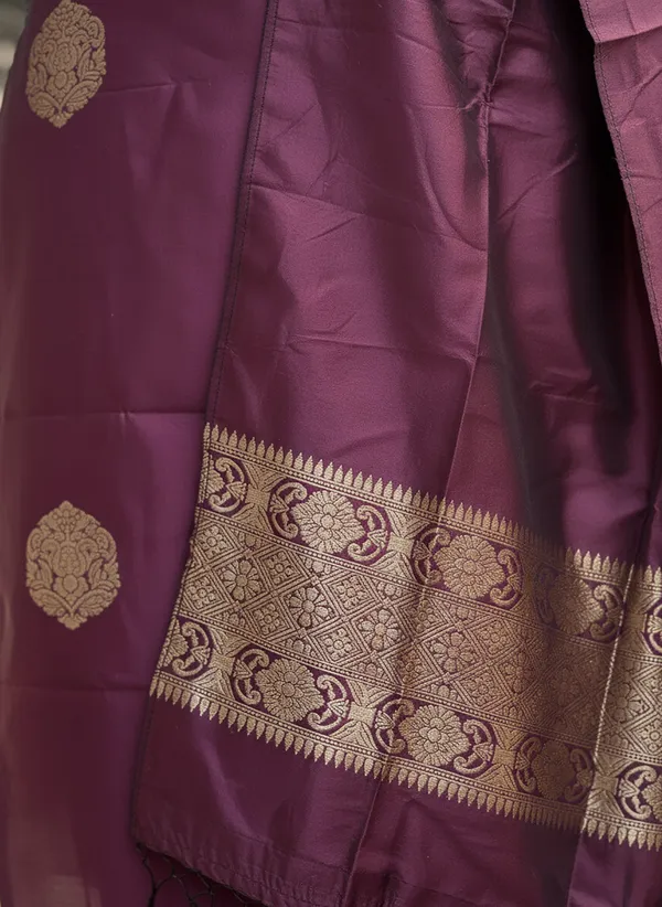 Purple_Premium_Silk_Kurta_Sharara_Dupatta_Set_For_Women