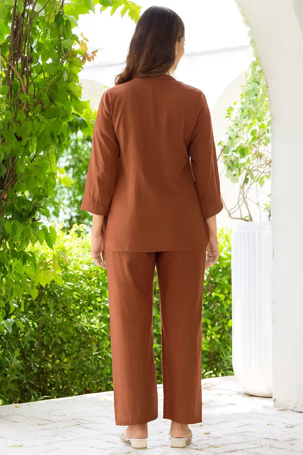 Brown_Designer_Kurta_Palazzo_Set_for_Women_|_Stylish_Ethnic_Co-Ord_Outfit