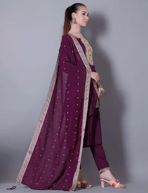 Purple_Silk_Blend_Premium_&_Elegant_Straight_Kurta_Pant_With_Dupatta_Set_For_Women