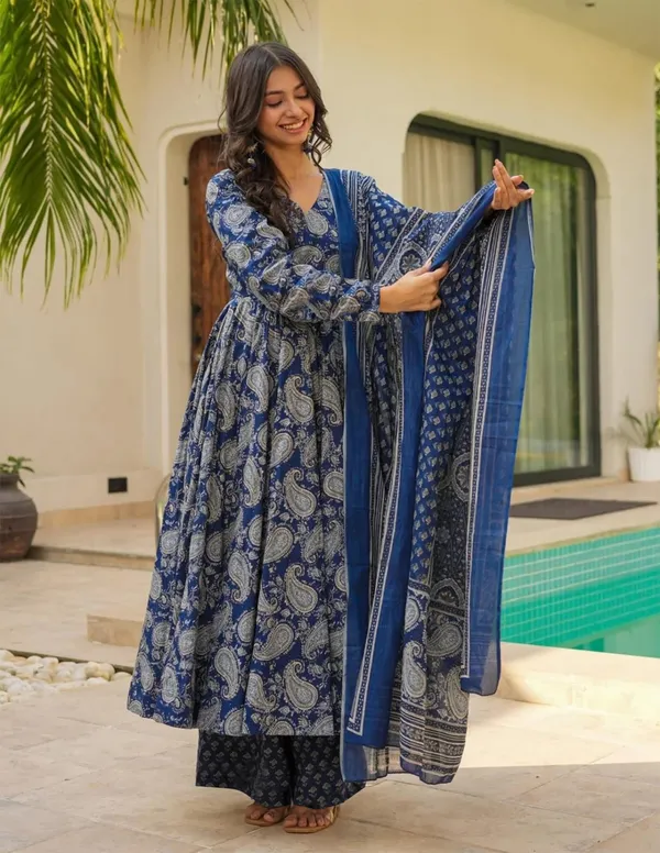 Multicolor_Premium_Anarkali_Pant_Dupatta_Set_For_Women