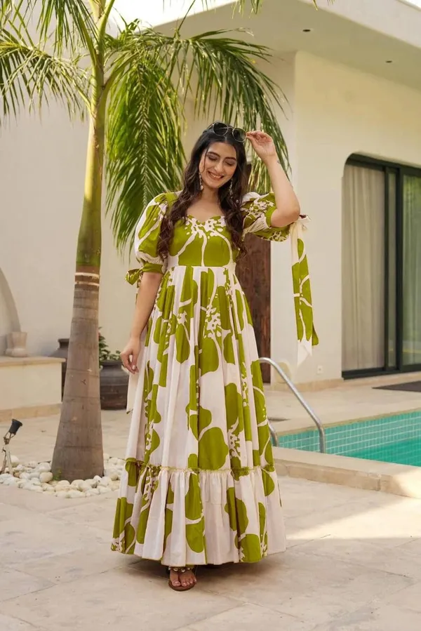 7_Colors_Women's_Mahendi_Floral_Print_Cotton_Maxi_Dress_|_Puff_Sleeve_Vacation_&_Party_Dress_(S-5XL)