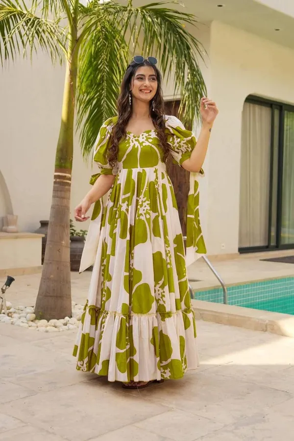 7_Colors_Women's_Mahendi_Floral_Print_Cotton_Maxi_Dress_|_Puff_Sleeve_Vacation_&_Party_Dress_(S-5XL)
