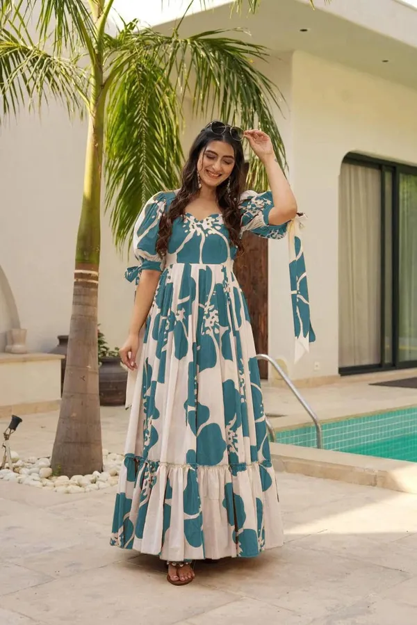 7_Colors_Women's_Rama_Floral_Print_Cotton_Maxi_Dress_|_Puff_Sleeve_Vacation_&_Party_Dress_(S-5XL)