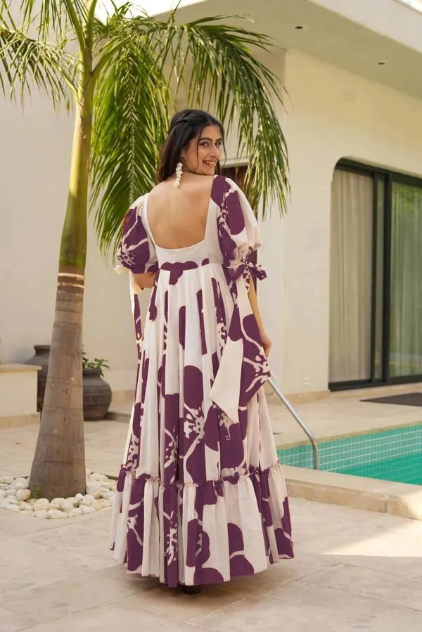 7_Colors_Women's_Wine_Floral_Print_Cotton_Maxi_Dress_|_Puff_Sleeve_Vacation_&_Party_Dress_(S-5XL)
