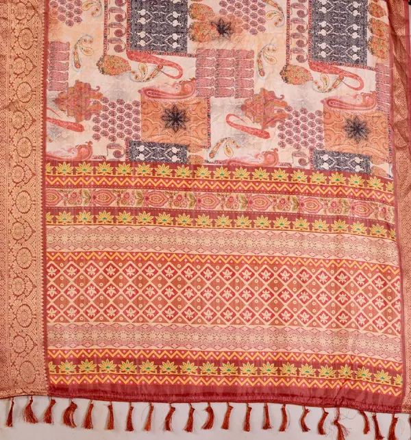 Multicolor_Lichi_Silk_Premium_&_Elegant_Saree_With_Unstiched_Blouse_For_Women