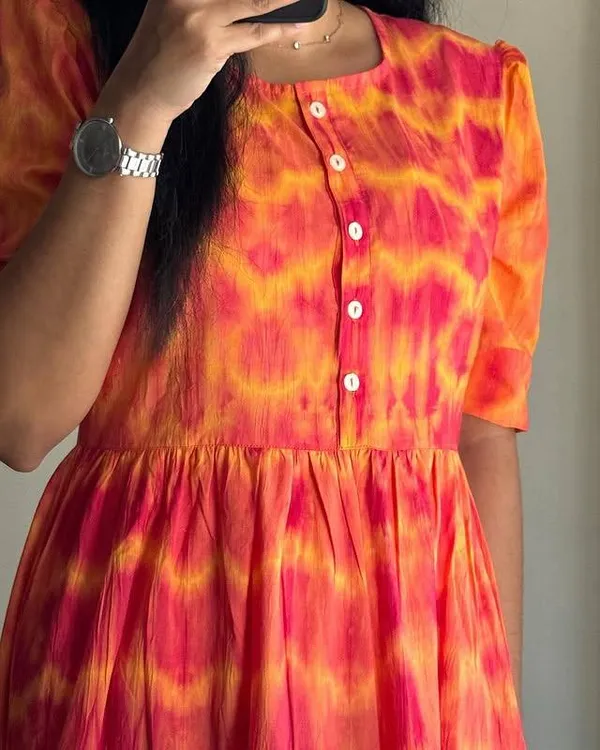 Orange_Premium_Bright_Breeze_Midi_Dress_For_Women