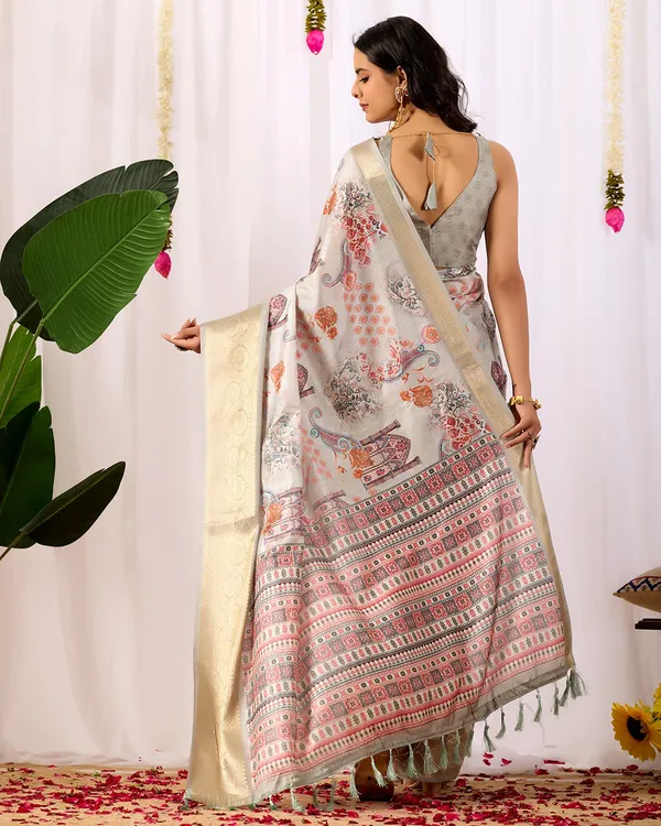 Multicolor_Lichi_Silk_Premium_&_Elegant_Saree_With_Unstiched_Blouse_For_Women