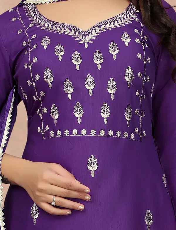 Purple_Cotton_Blend_Premium_&_Elegant_Straight_Kurta_Pant_With_Dupatta_Set_For_Women