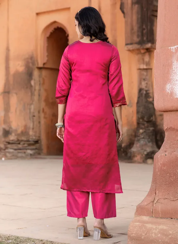 Pink_Premium_Silk_Kurta_Sharara_Dupatta_Set_For_Women