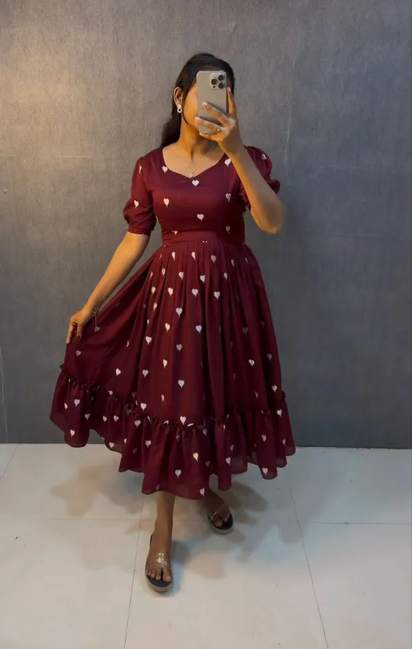 Maroon_Beautiful_Heart_Designed_Gown_For_Women
