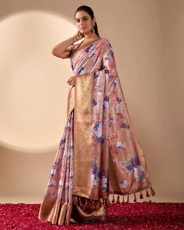 Multicolor_Lichi_Silk_Premium_&_Elegant_Saree_With_Unstiched_Blouse_For_Women