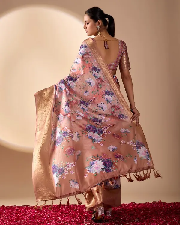 Multicolor_Lichi_Silk_Premium_&_Elegant_Saree_With_Unstiched_Blouse_For_Women