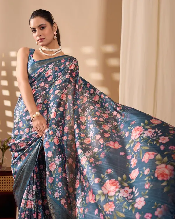 Multicolor_Lichi_Silk_Premium_&_Elegant_Saree_With_Unstiched_Blouse_For_Women