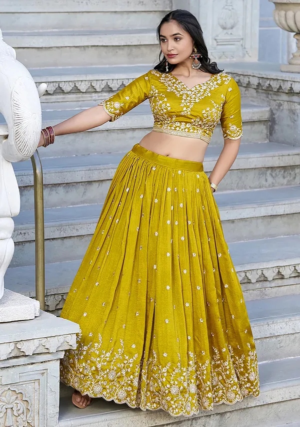 Yellow_Premium_Limited_Edition_Embellished_Semi_Stitched_Lehenga_Choli_For_Women