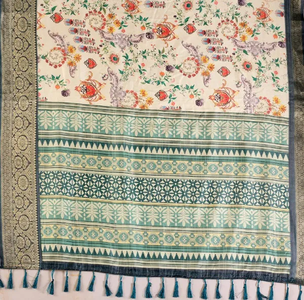 Multicolor_Lichi_Silk_Premium_&_Elegant_Saree_With_Unstiched_Blouse_For_Women