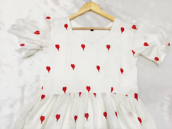 White_Beautiful_Heart_Designed_Gown_For_Women