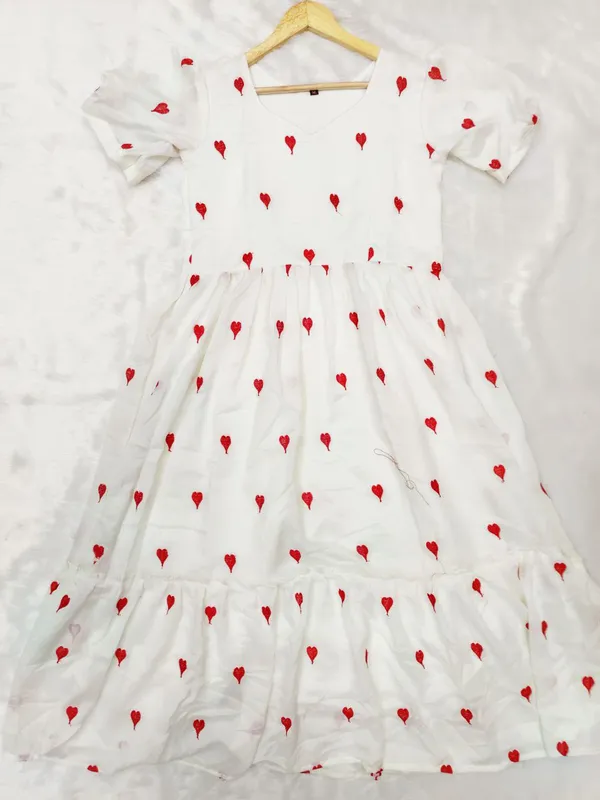 White_Beautiful_Heart_Designed_Gown_For_Women