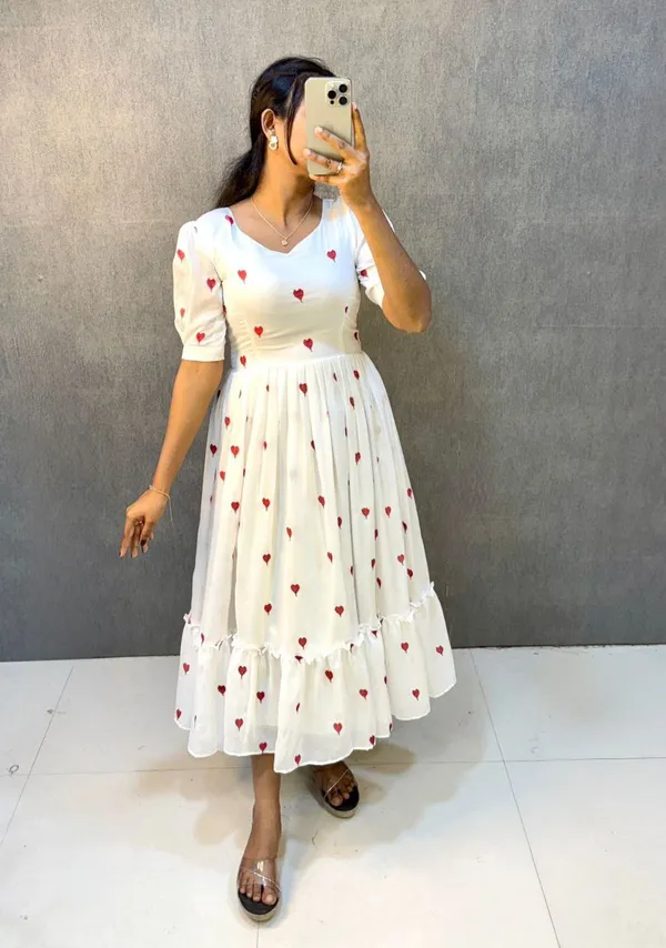 White_Beautiful_Heart_Designed_Gown_For_Women