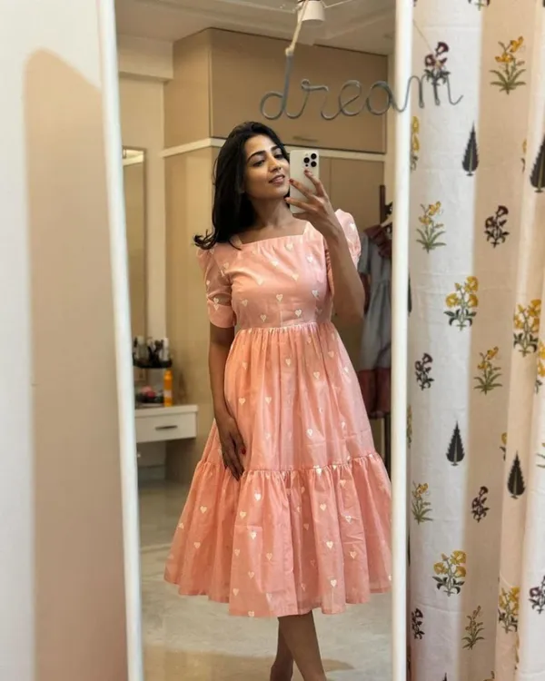 Peach_Heart_Printed_Summer_Maxi_Dress_For_Women
