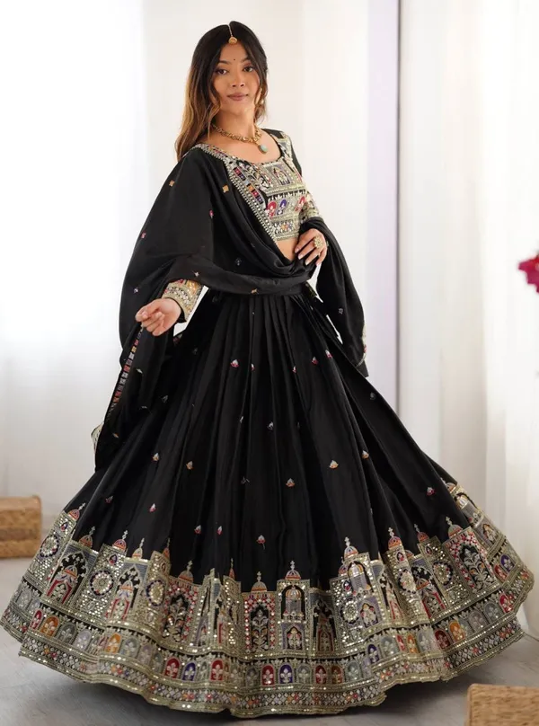 Black_Premium_Limited_Edition_Embellished_Semi_Stitched_Lehenga_Choli_For_Women