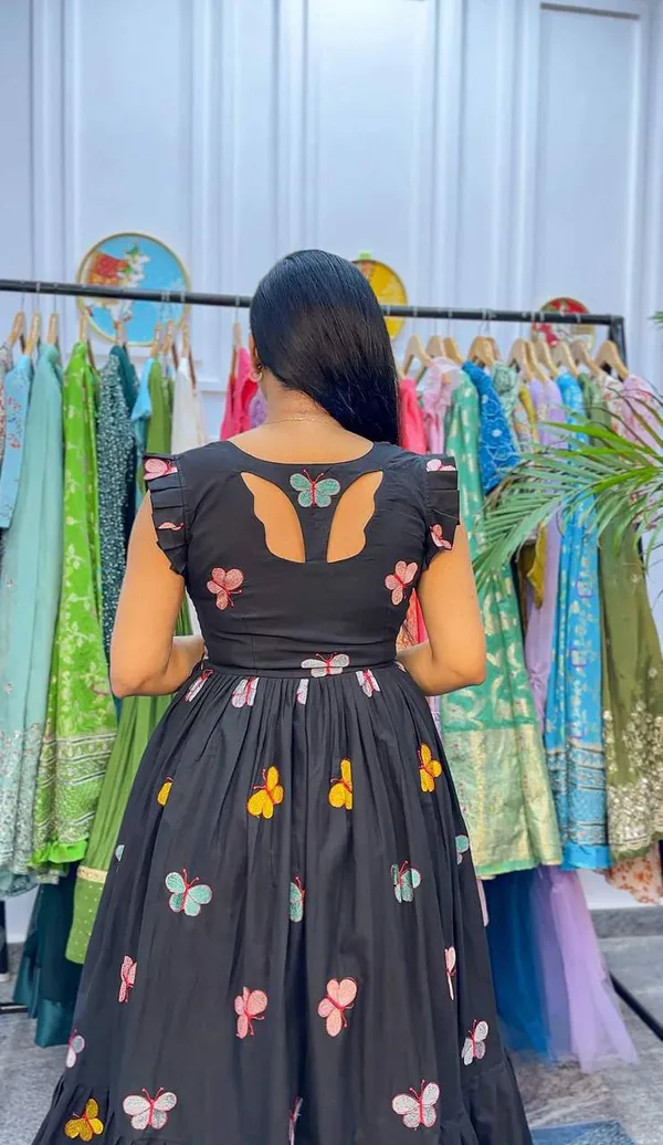 Black_Butterfly_Printed_Long_Dress_|_Trendy_Summer_Wear_Maxi_Dress_For_Women