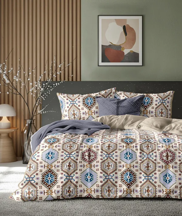 Multicolor_Geometric_Moroccan_Pattern_Reversible_Bedding_Set_With_Pillow_Covers