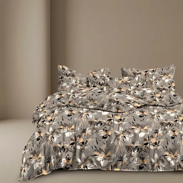 Brown_Floral_Printed_Bedding_Set_And_Pillow_Covers